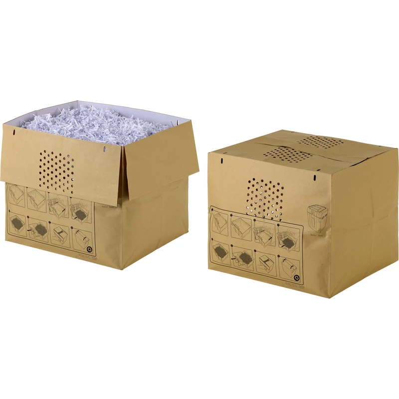 Rexel Recyclable Auto+500 Shredder Bag 80L Pack Of 25 Brown