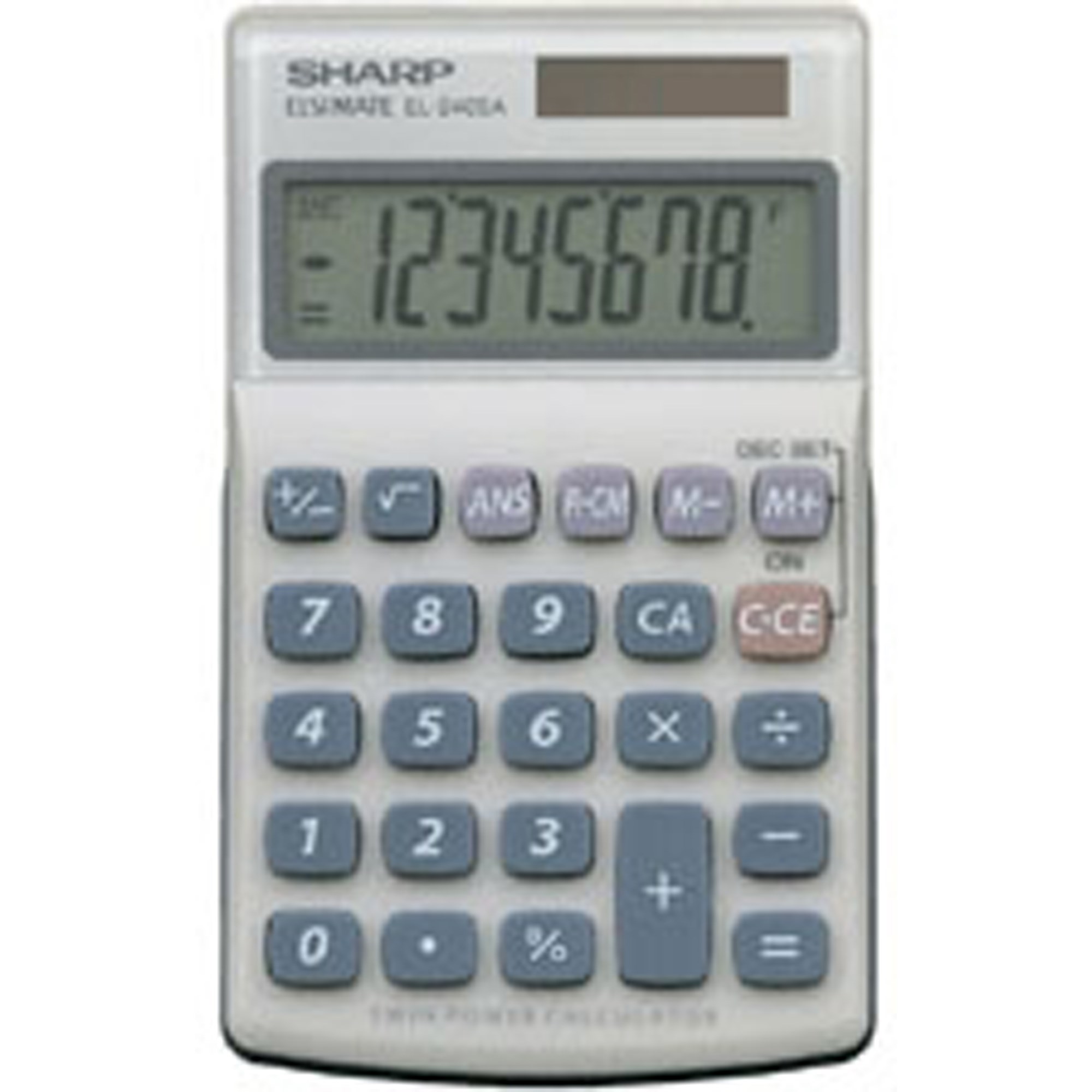 Sharp EL-240SAB Handheld Calculator 8 Digit