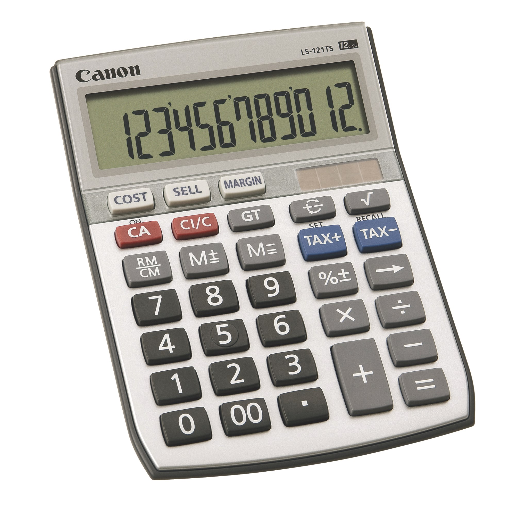 Canon LS-121TS Desktop Calculator 12 Digit Silver