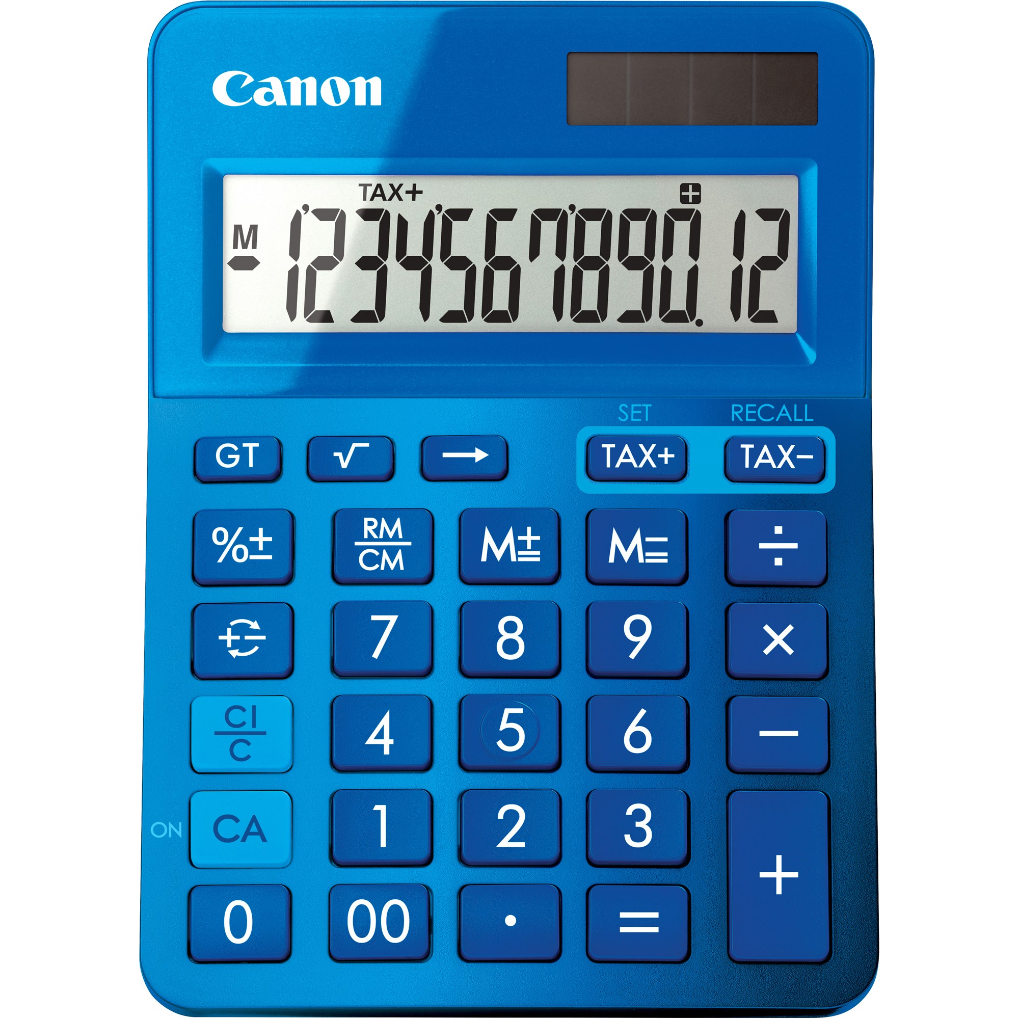 Canon LS-123KM Desktop Calculator 12 Digit Blue