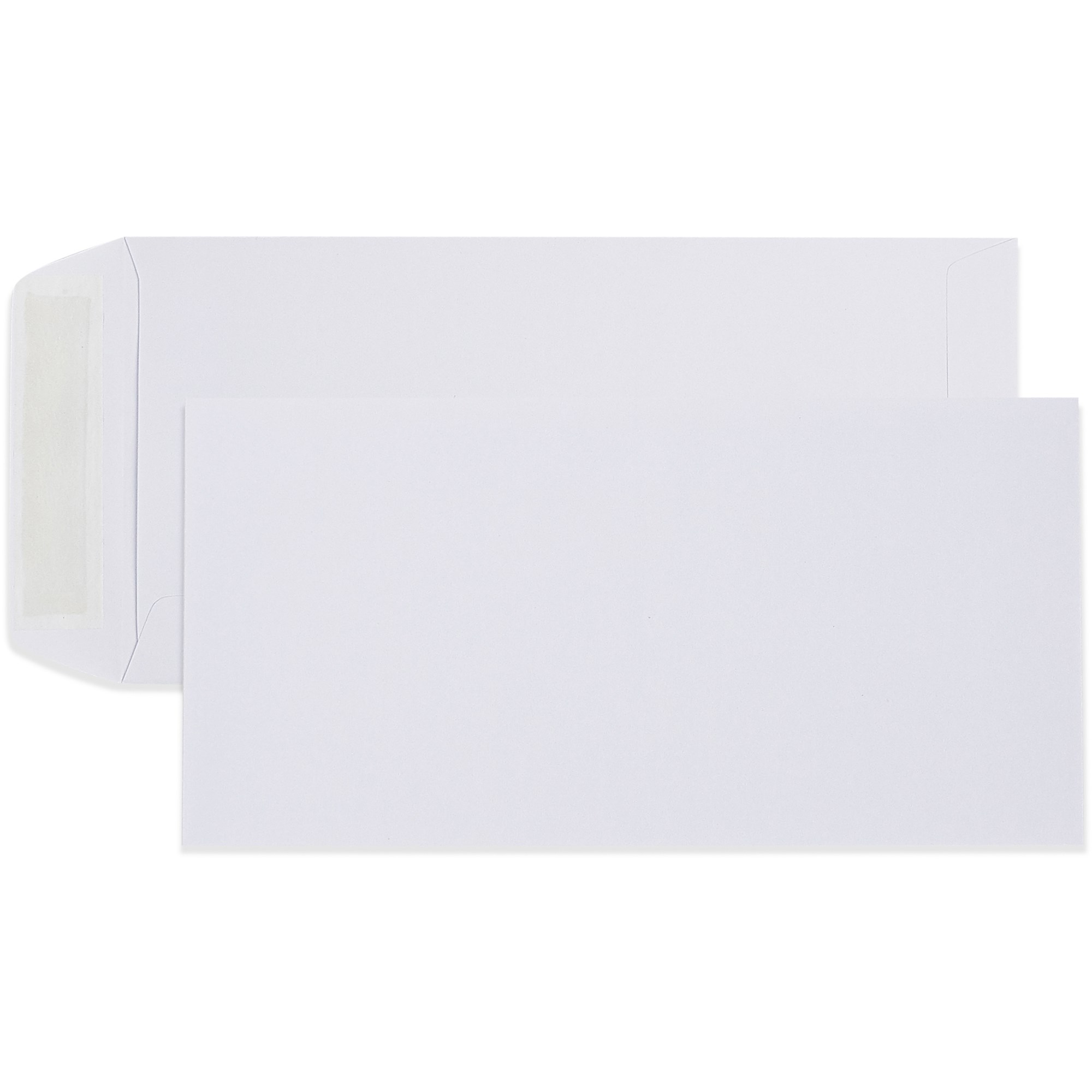 Cumberland Plain Envelope Pocket DL 110 x 220mm Strip Seal White Box  Of 500