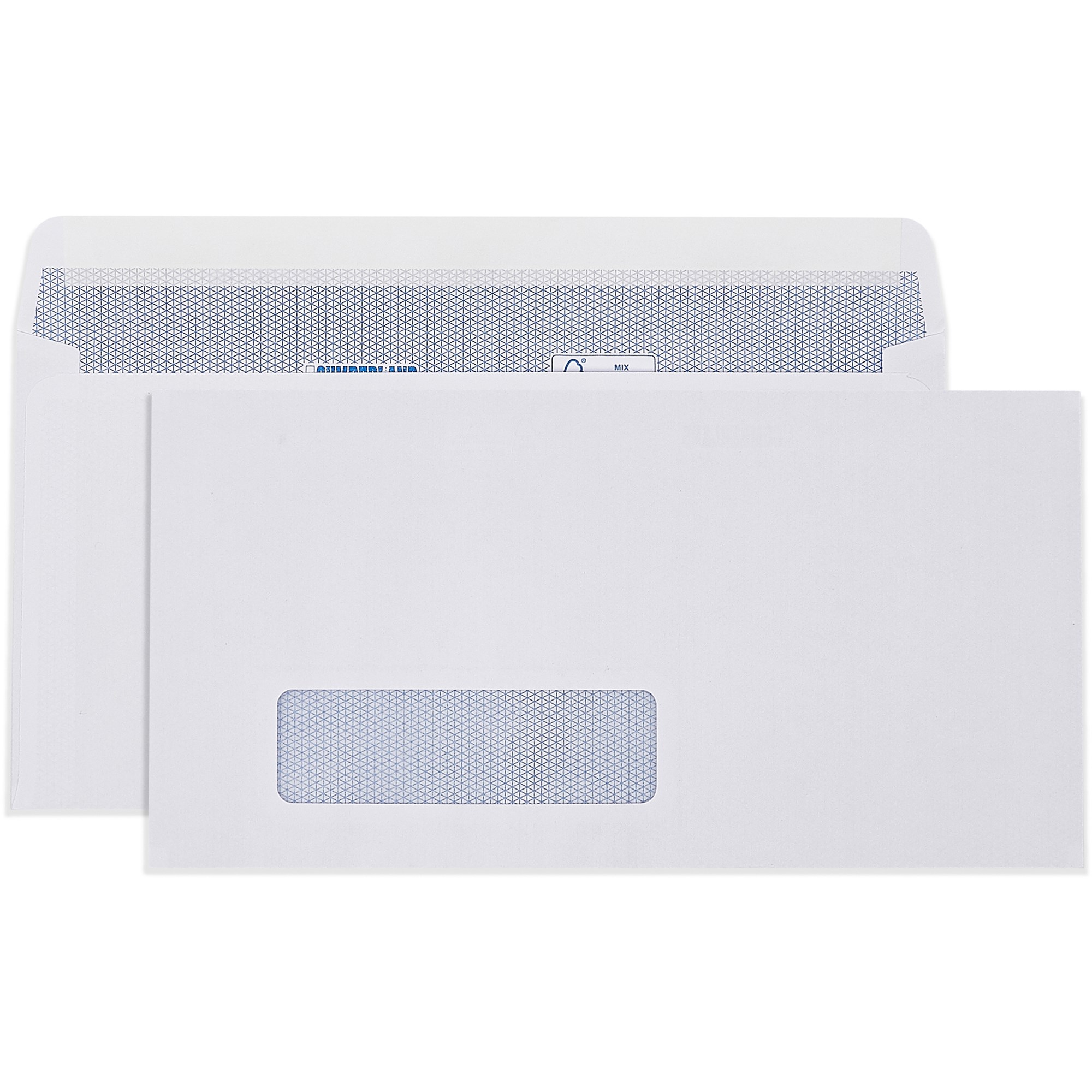 Cumberland Window Face Envelope DLX Strip Seal Laser Secretive White Box  Of 500