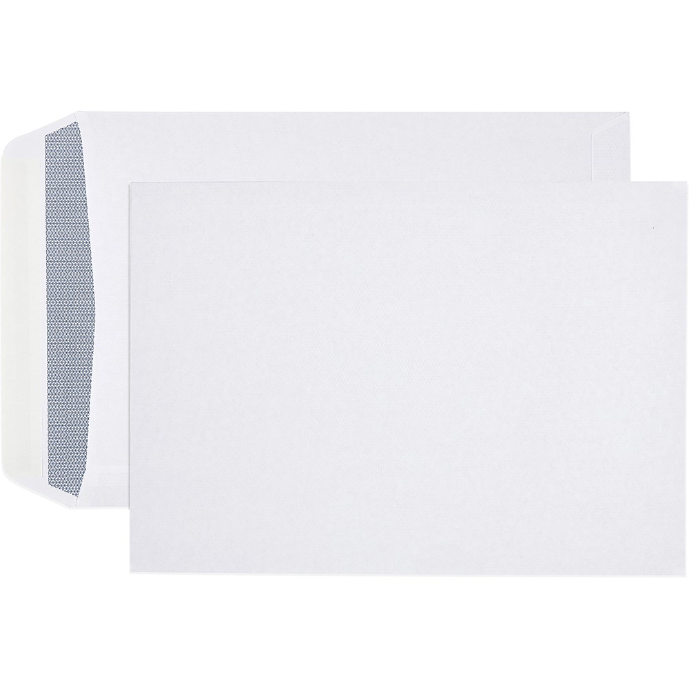 Cumberland Plain Envelope Pocket C4 Strip Seal Laser Secretive White Box  Of 250