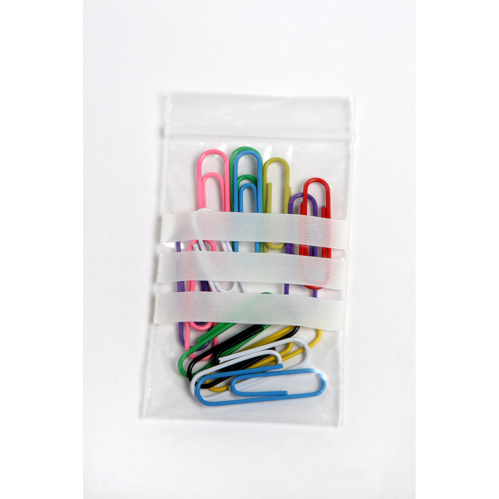 Cumberland Press Seal Plastic Bags Write On 50 x 75mm 50 Micron Clear Pack  Of 100