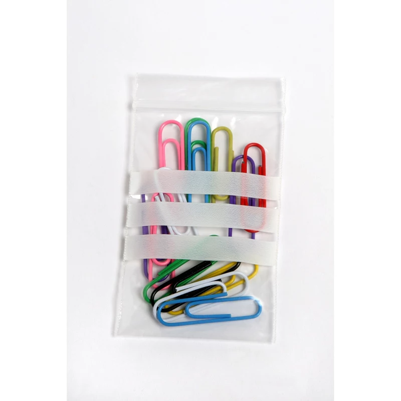 Cumberland Press Seal Plastic Bags Write On 50 x 75mm 50 Micron Clear Pack Of 100