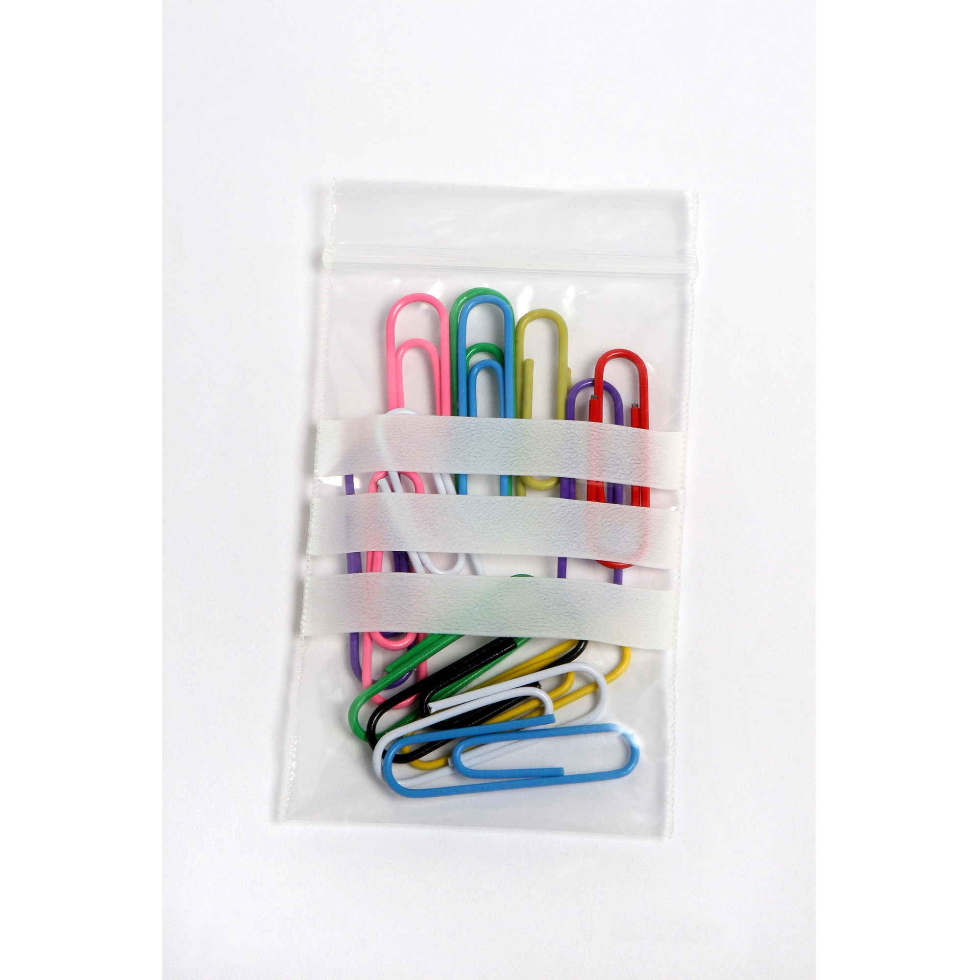 Cumberland Press Seal Plastic Bags Write On 90 x 150mm 50 Micron Clear Pack  Of 100