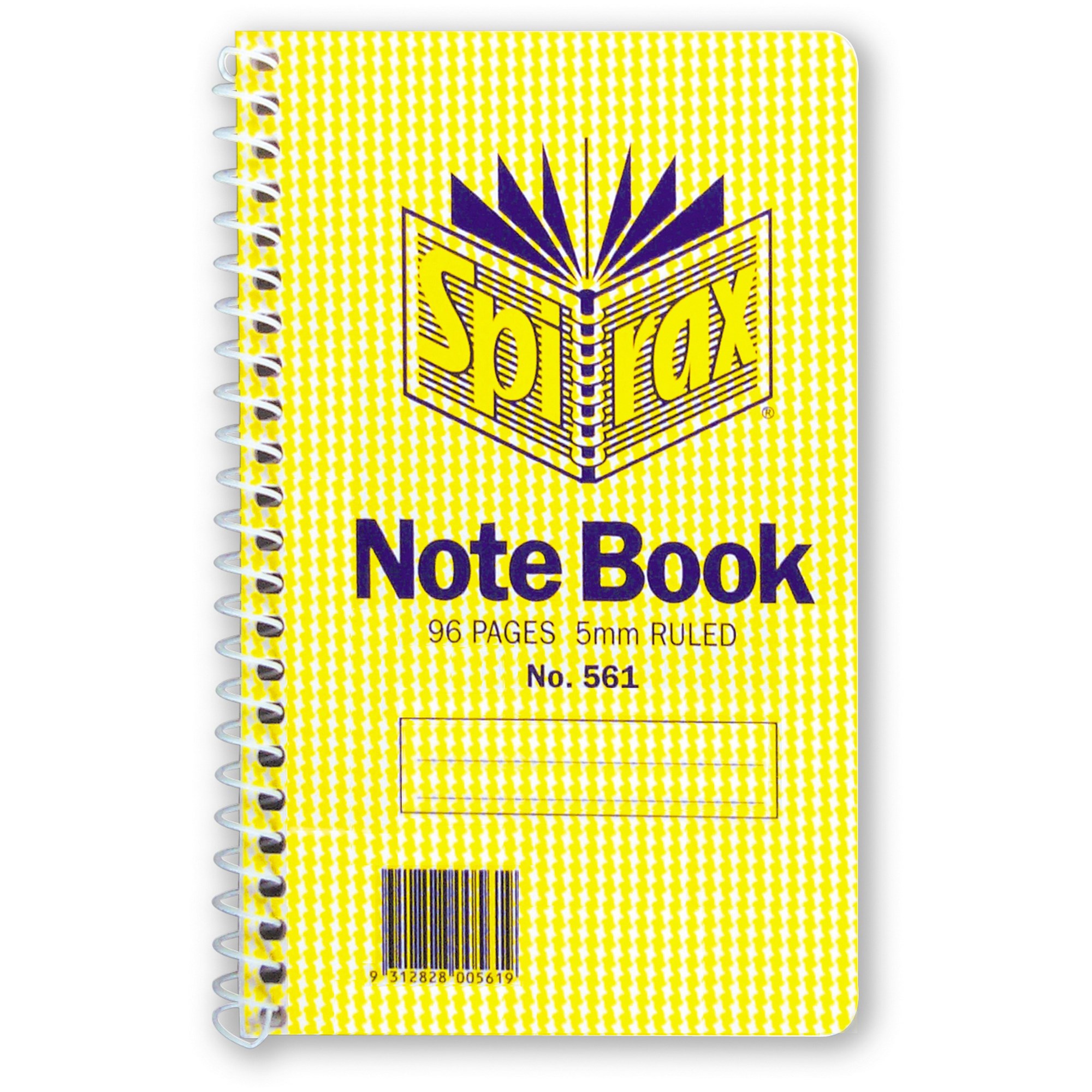 Spirax 561 Pocket Notebook 147 x 87mm Ruled 96 Page Side Opening