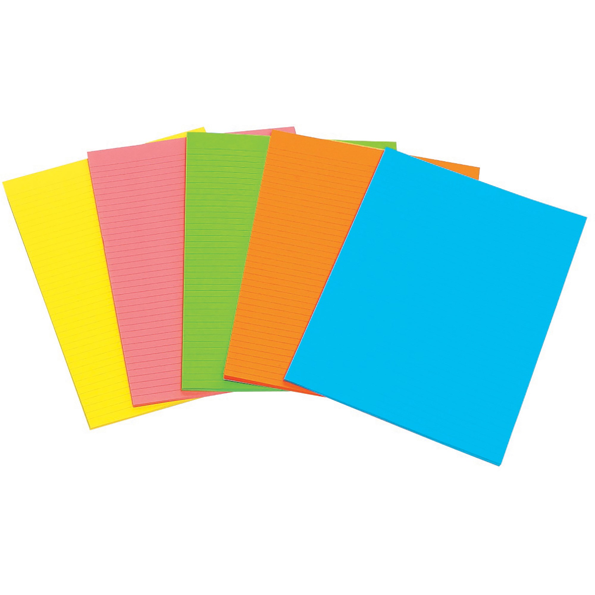 Marbig Writing Pads Fluoro A6 Assorted 40 Leaf Pack  Of 10