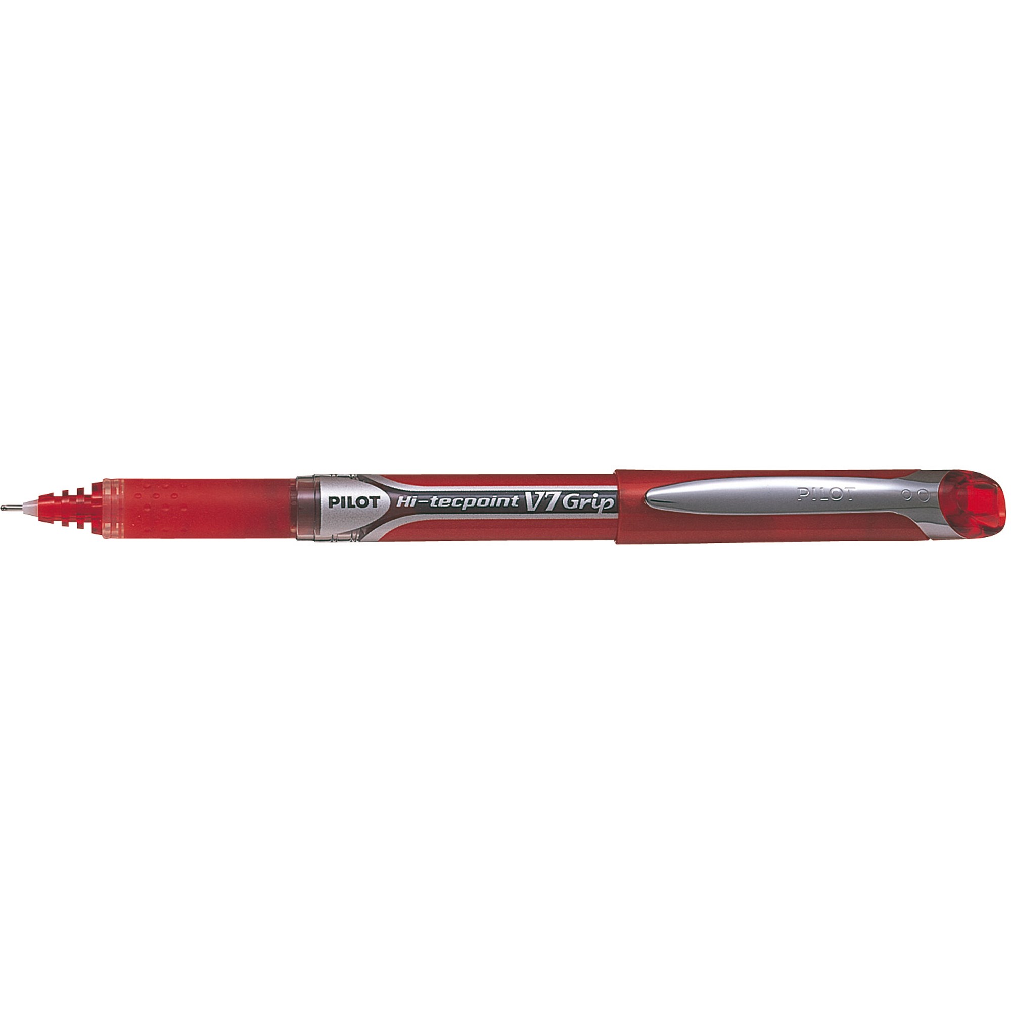 Pilot V7 Hi-Tecpoint Grip Rollerball Pen Fine 0.7mm Red Box 12