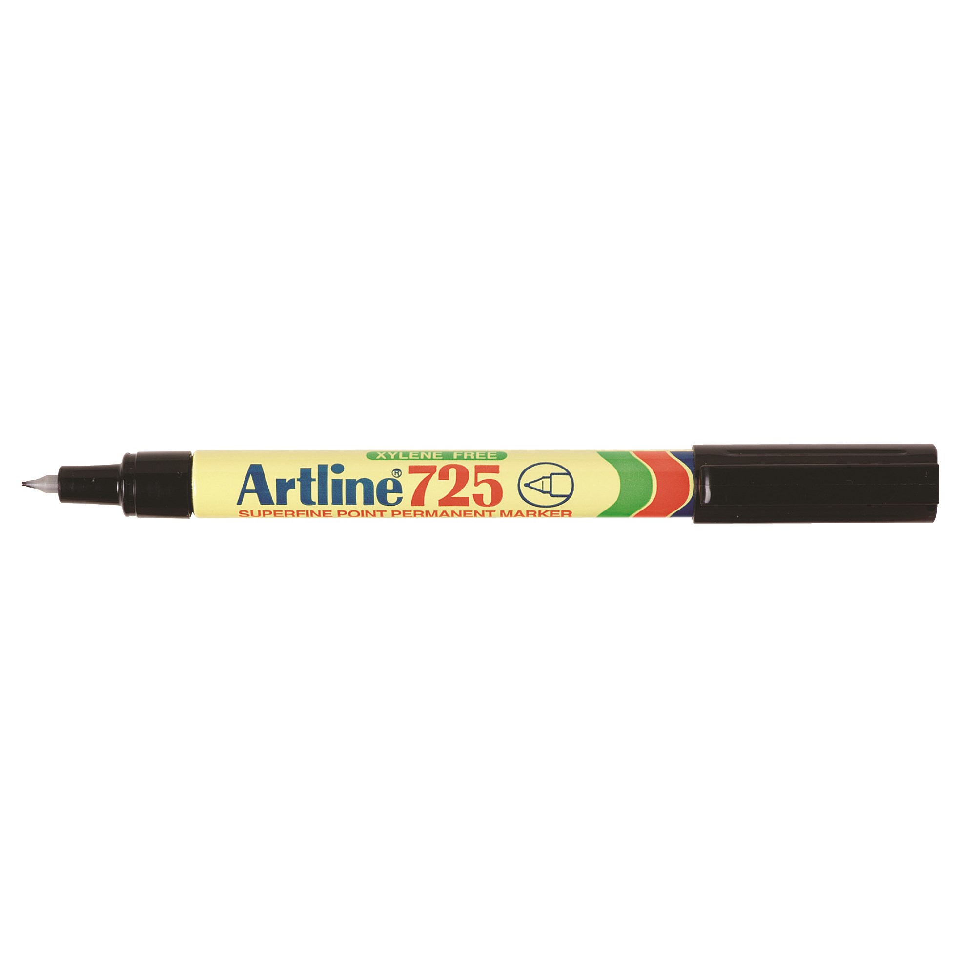 Artline 725 Permanent Marker Bullet 0.4mm Black Box  12