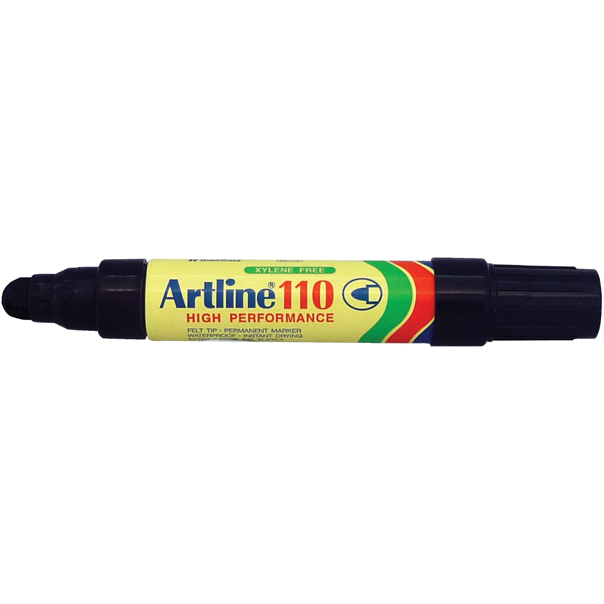 Artline 110 Jumbo Permanent Marker Bullet 4mm Black Box  6