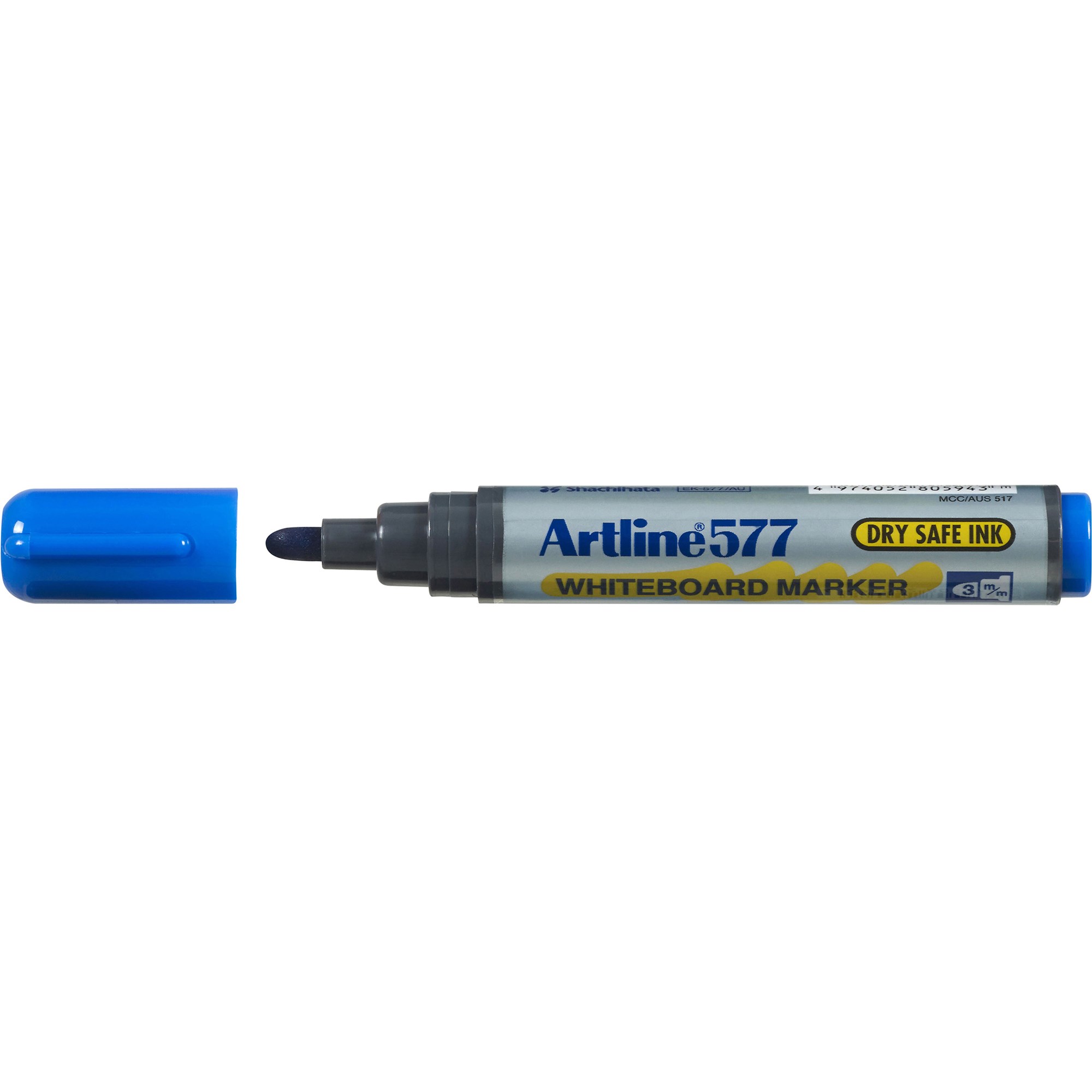 Artline 577 Whiteboard Marker Bullet 3mm Blue