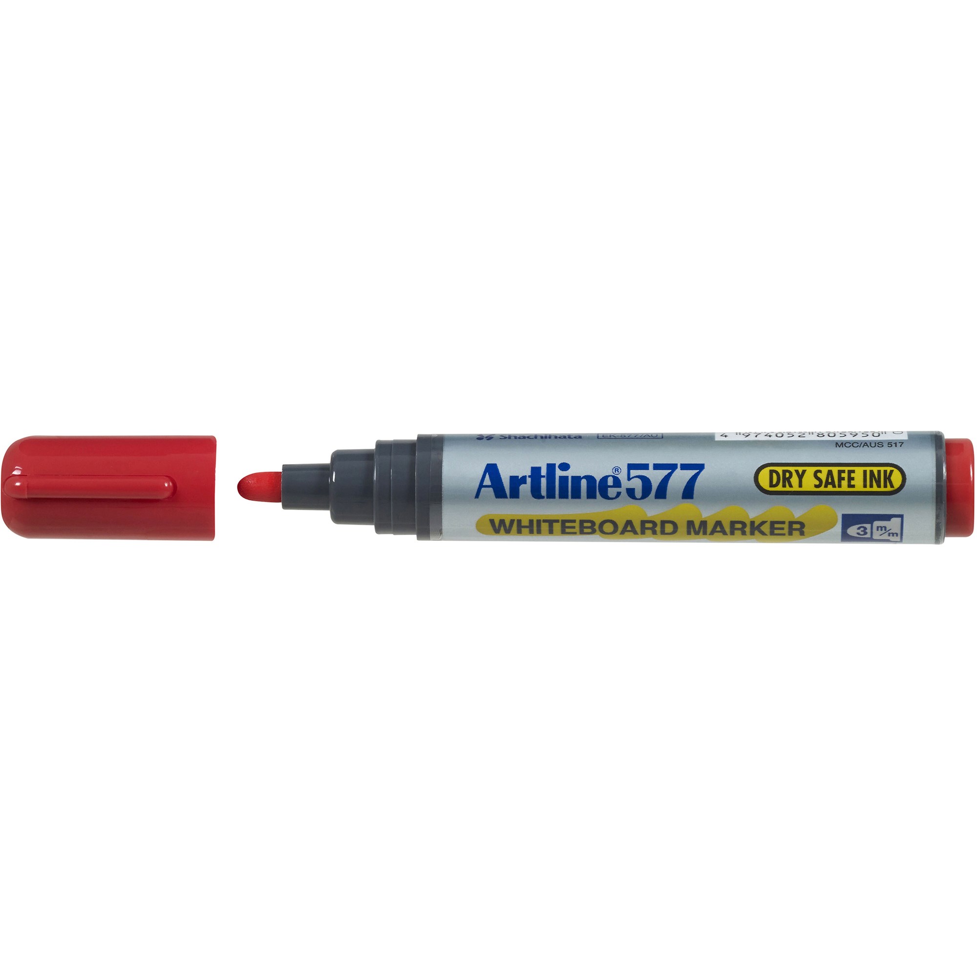 Artline 577 Whiteboard Marker Bullet 3mm Red
