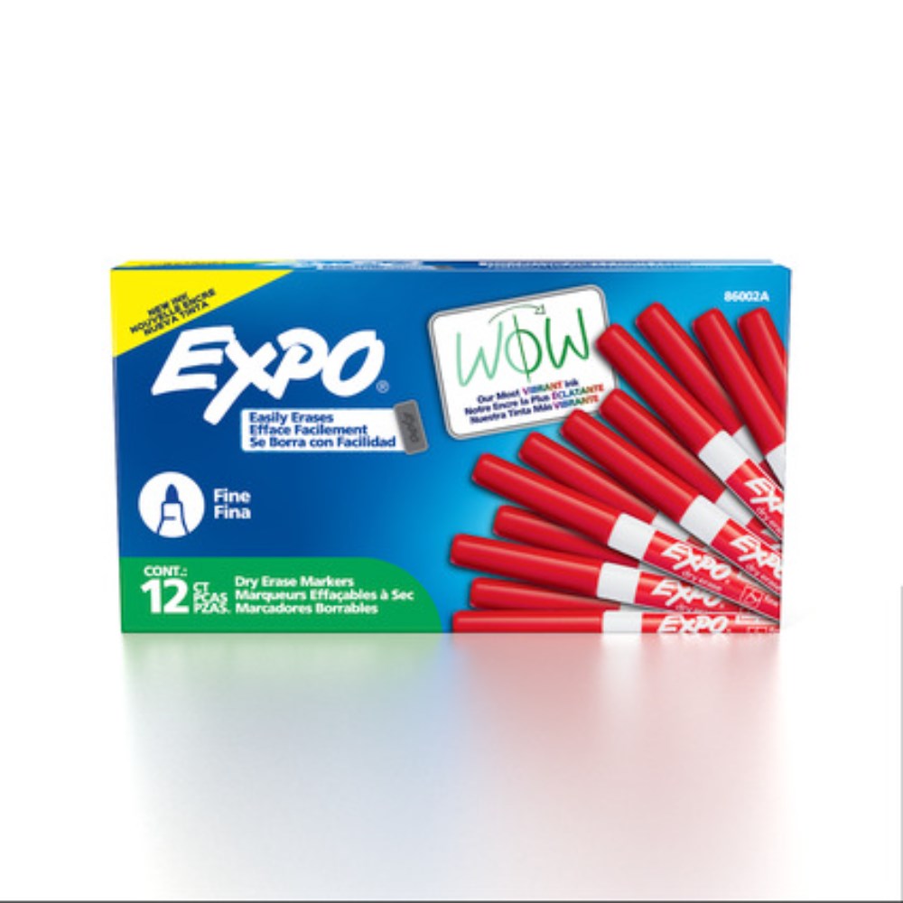 Expo Dry Erase Whiteboard Marker Bullet 1.4mm Fine Red