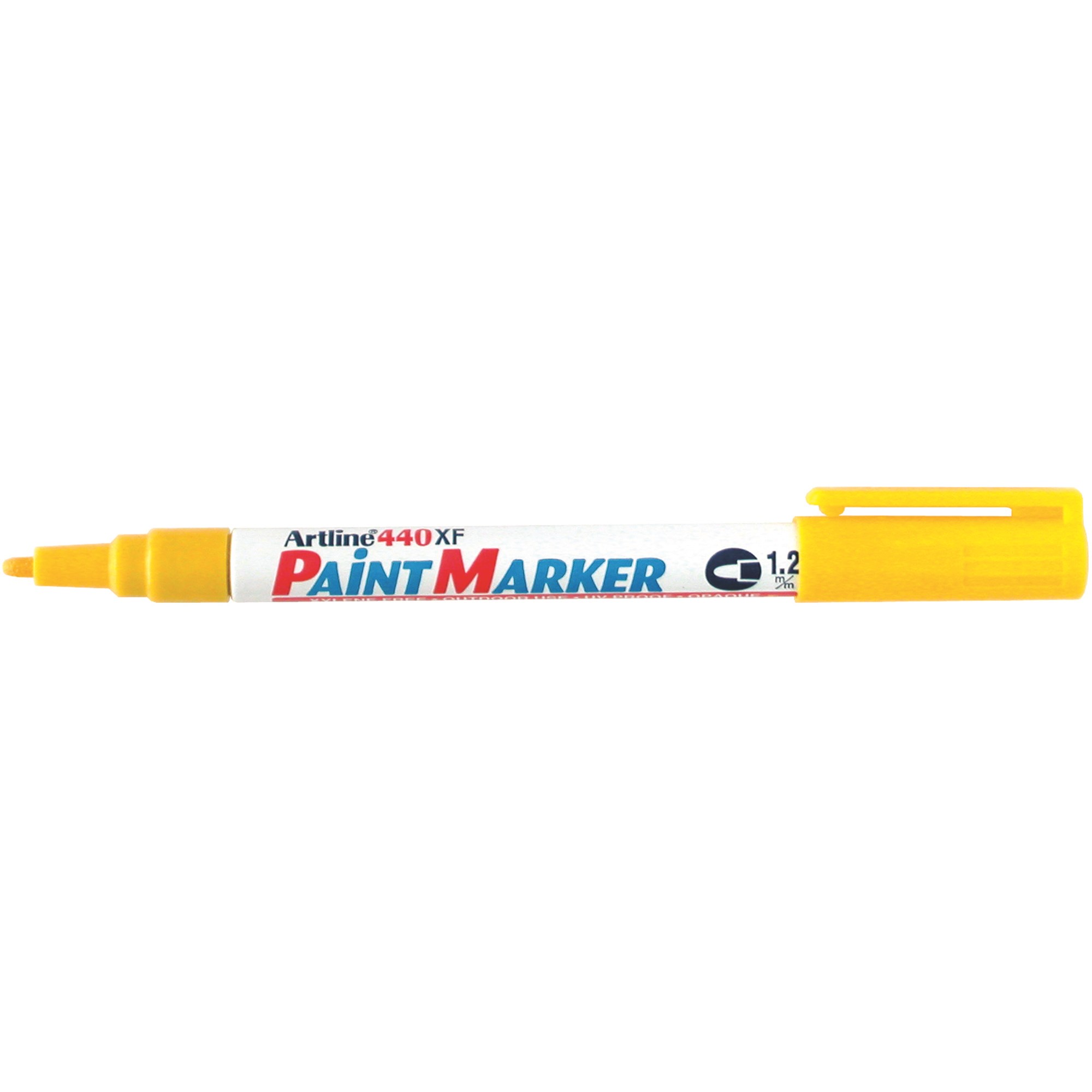 Artline 440XF Paint Marker Fine Bullet 1.2mm Yellow Box 12