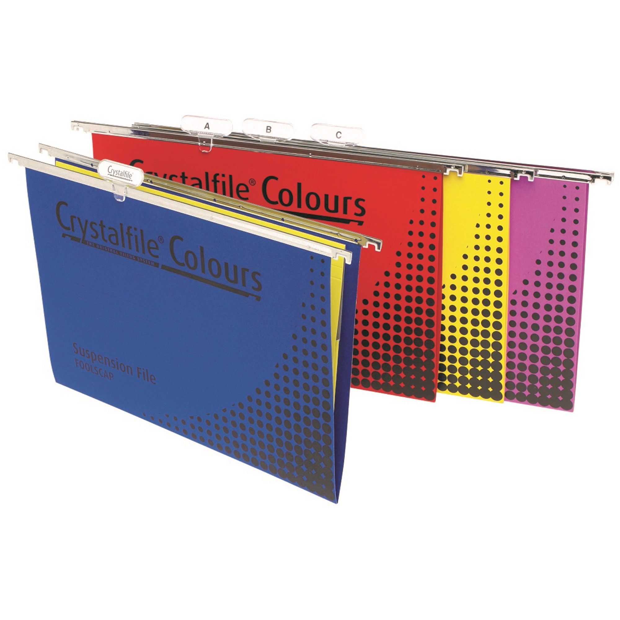 Crystalfile Suspension Files Enviro Foolscap Complete Assorted Pack  Of 25