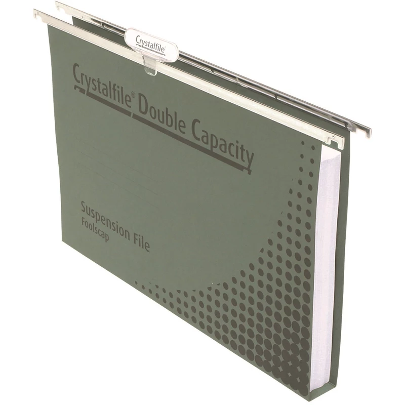 Crystalfile Suspension Files Enviro Double Capacity Foolscap Complete Pack  Of 10