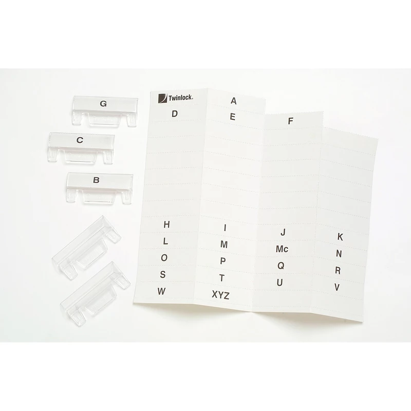 Crystalfile Indicator Tabs Inserts A-Z White Pack Of 50