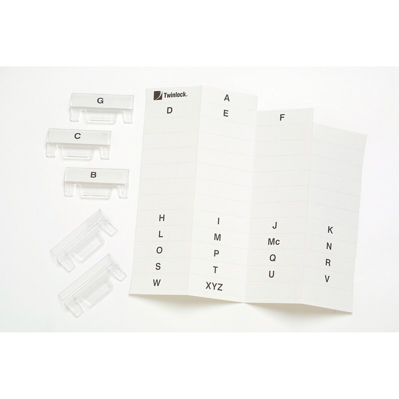 Crystalfile Indicator Tabs Inserts A-Z White Pack Of 50
