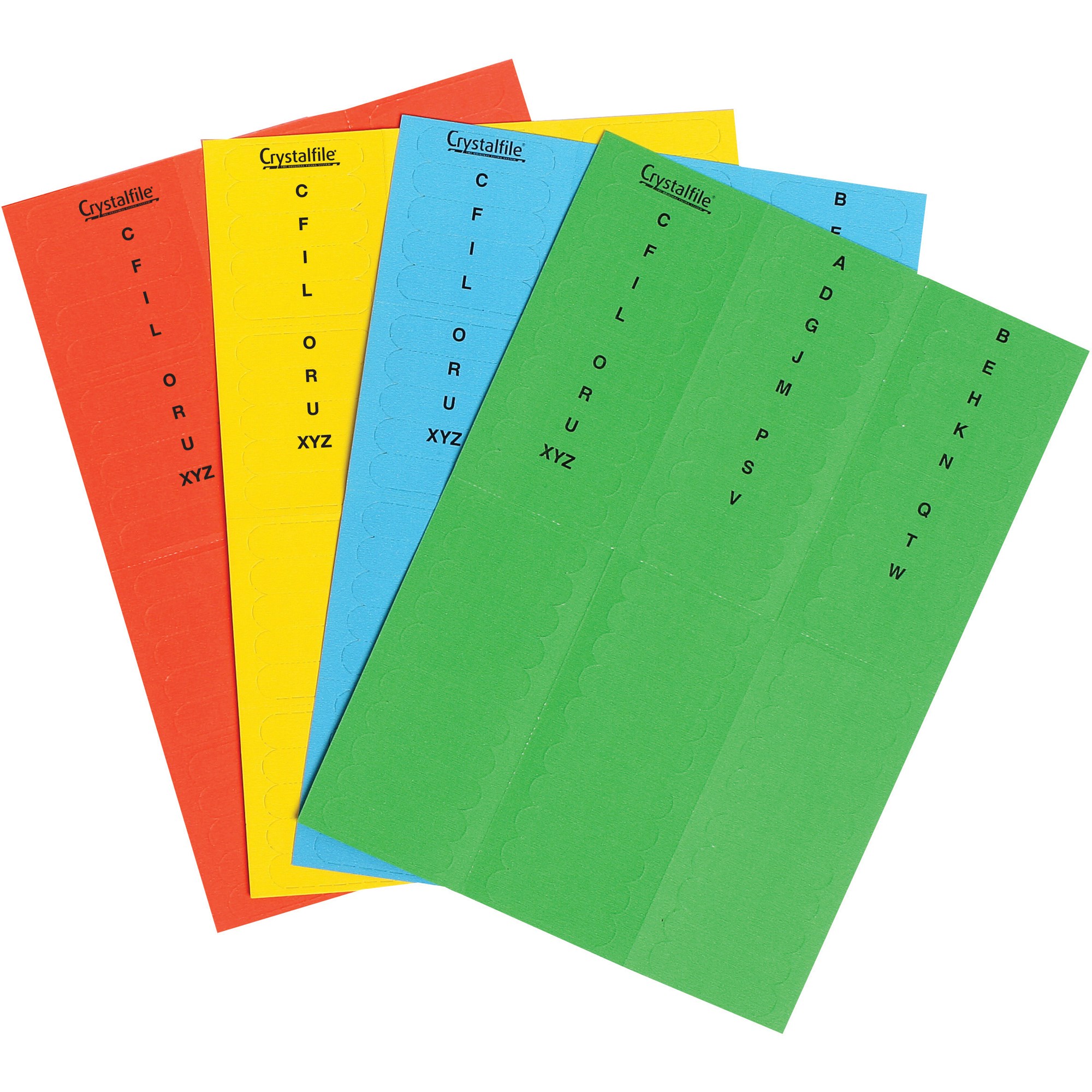 Crystalfile Indicator Tabs Inserts A-Z Red Pack  Of 60