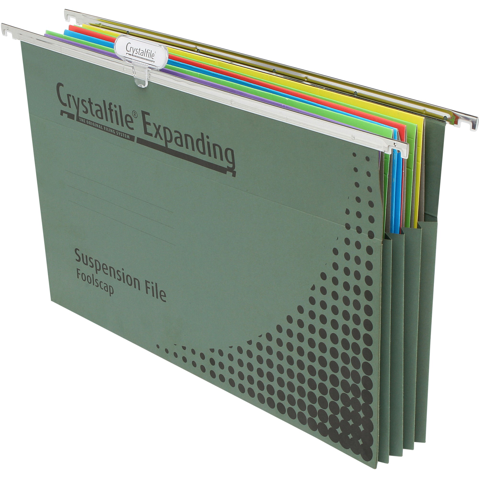 Crystalfile Suspension Files Enviro Expanding Gusset Foolscap Complete Pack  Of 10