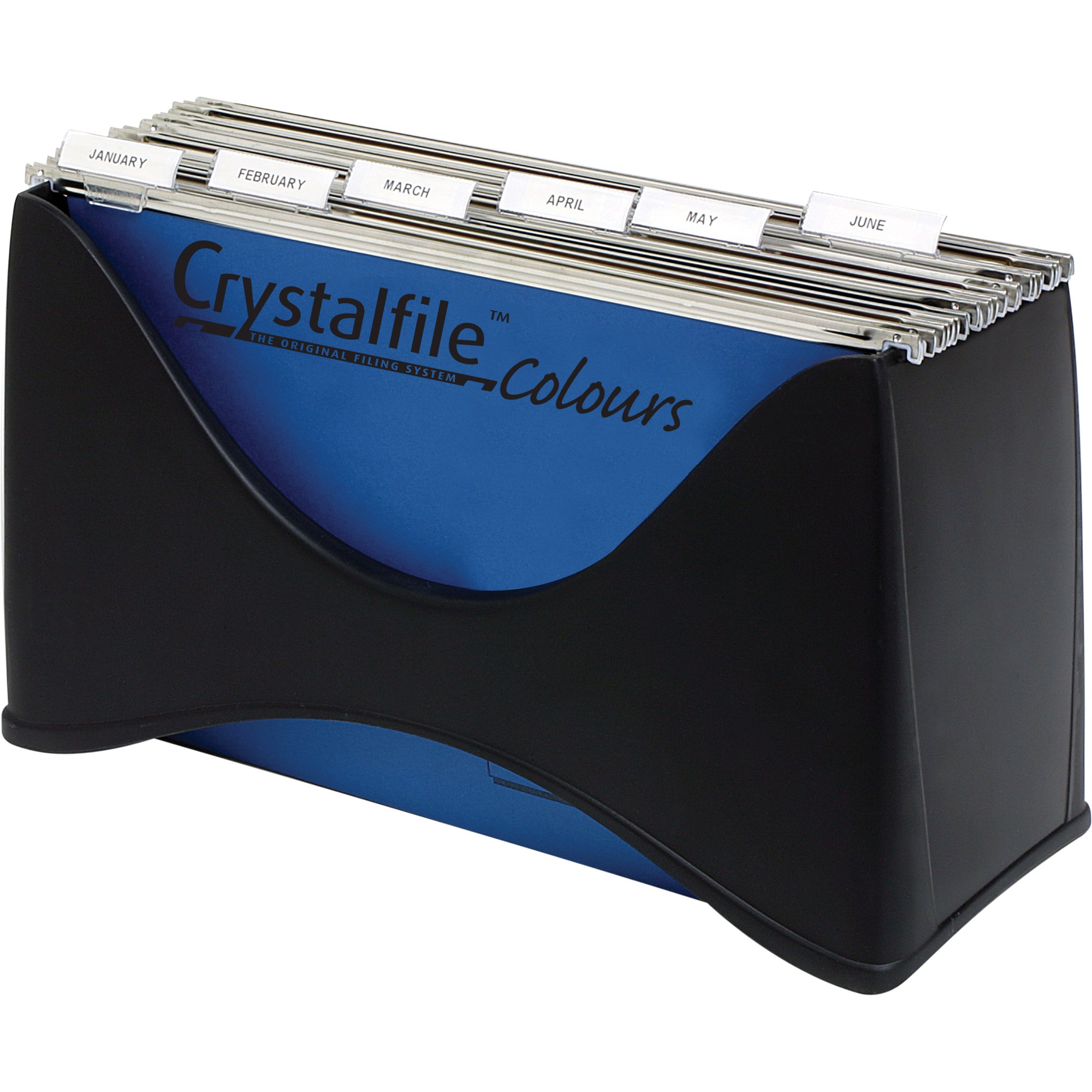 Crystalfile Enviro Desktop Filer Foolscap Black