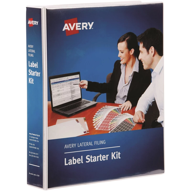 Avery Side Tab Colour Coding Label Kit 25x38mm Assorted
