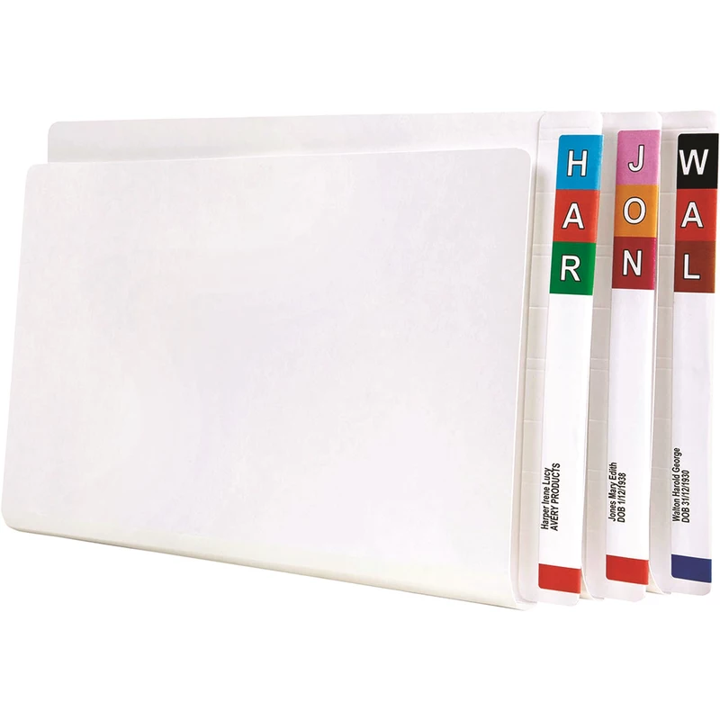 Avery Lateral Shelf Files With Tubeclip Fastener Foolscap White Box  Of 100