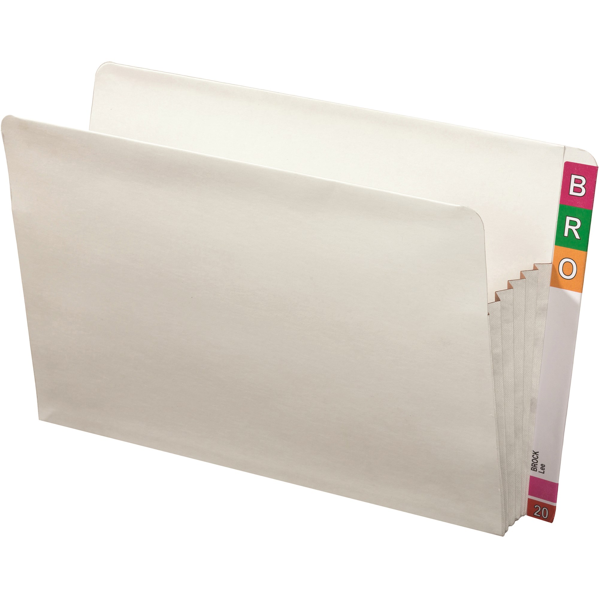 Avery Lateral Shelf Wallet Concertina 100mm Foolscap White Box  Of 25