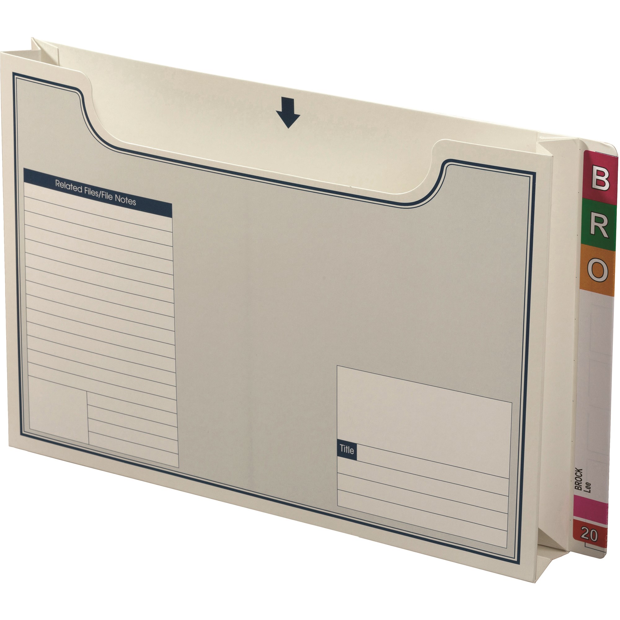 Avery Lateral Shelf Notes Wallet Top Opening Standard White Box  Of 20