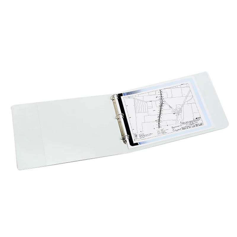 Marbig Clearview Insert Binder A3 3D Ring 50mm Landscape White