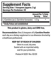 Biotics, L-Carnitine Powder, (100 g) Biotics, L-Carnitine Powder, (100 g)