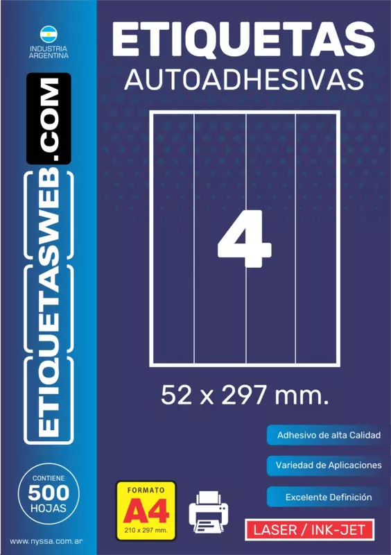 ETI.AUT. SIN IMP. 52x297 LASER 4COL. Cx2000