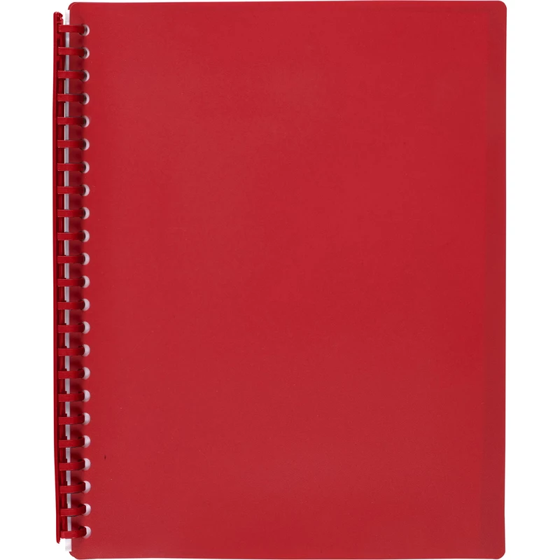 Marbig Display Book A4 Refillable 20 Pocket Red
