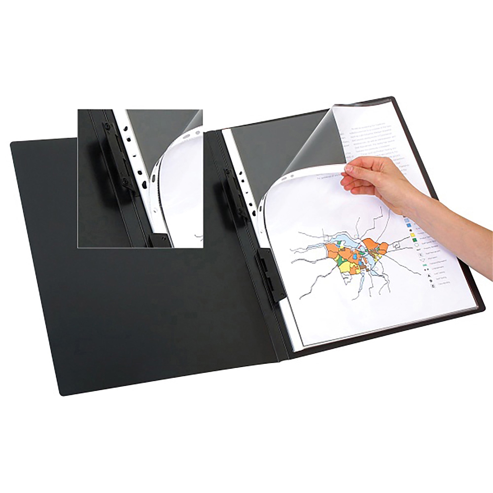 Marbig Display Book A3 Refillable 20 Pocket Black