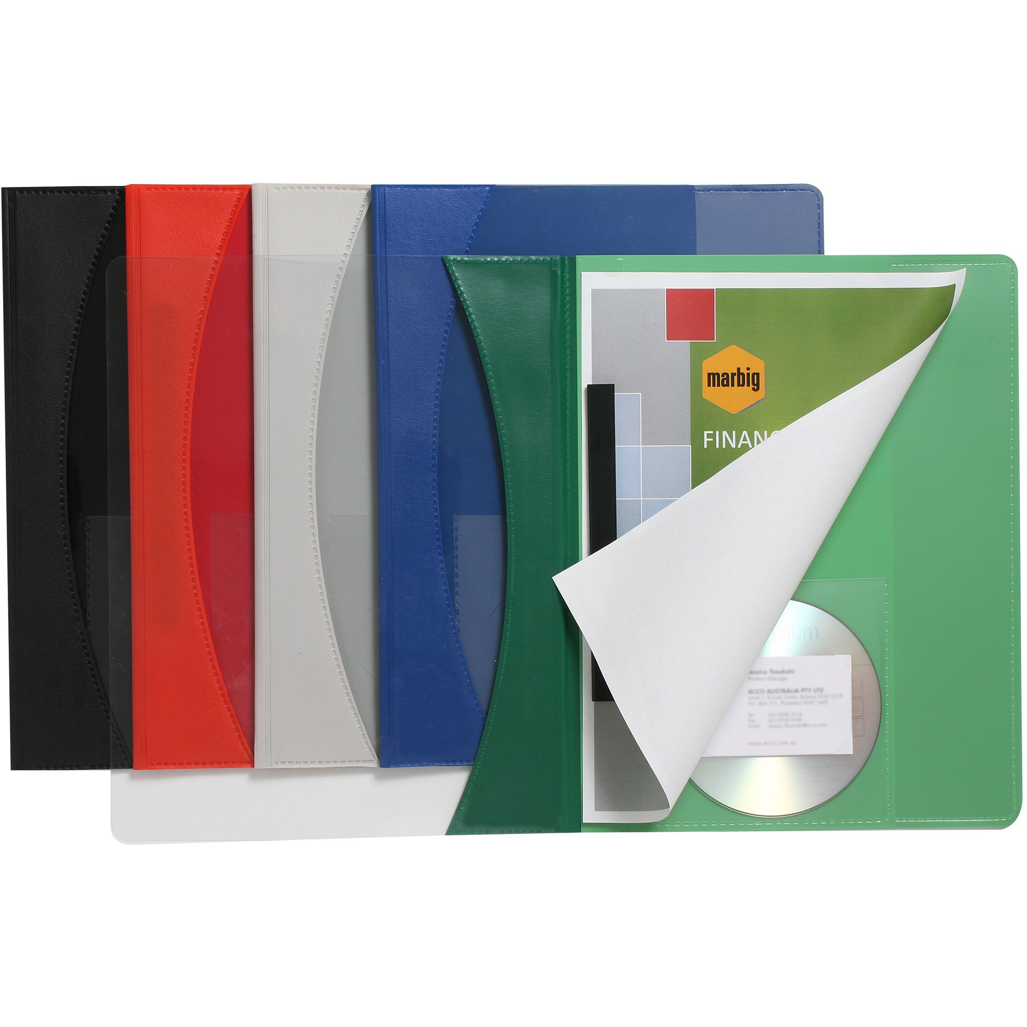 Marbig Premier Flat File A4 With Cover Front Black