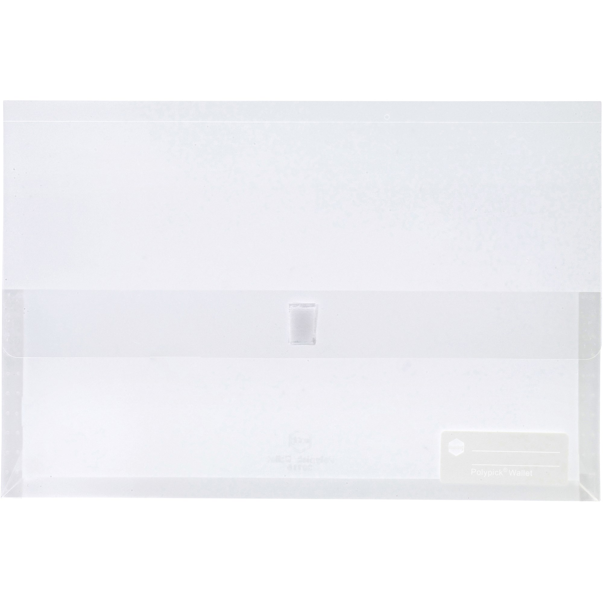 Marbig Polypick Document Wallet Foolscap 25mm Gusset Clear
