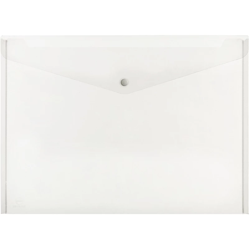 Marbig Doculope Wallet A3 With Button Closure And Title Holder Clear