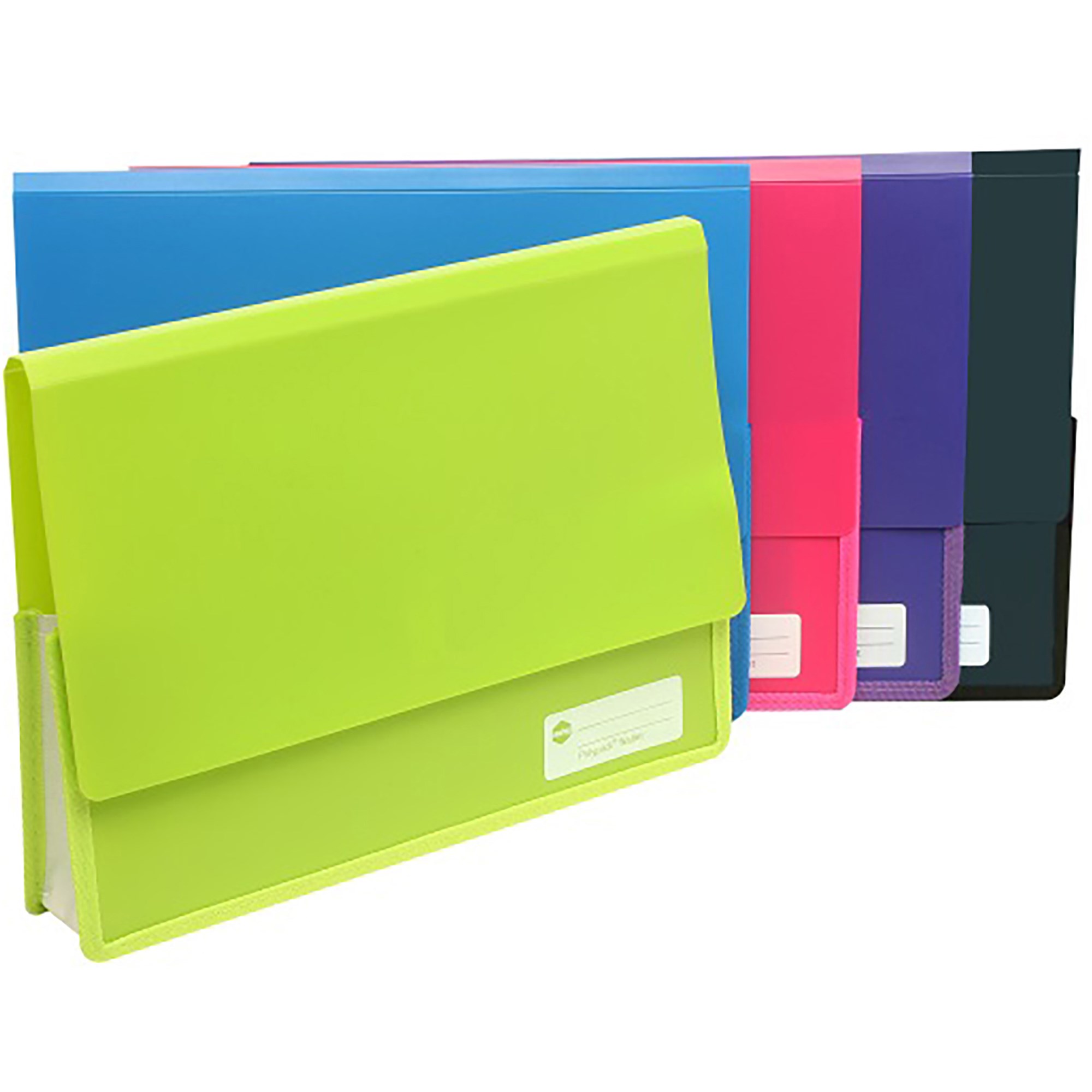 Marbig Polypick Document Wallet A4 Heavy Duty 45mm Gusset Purple