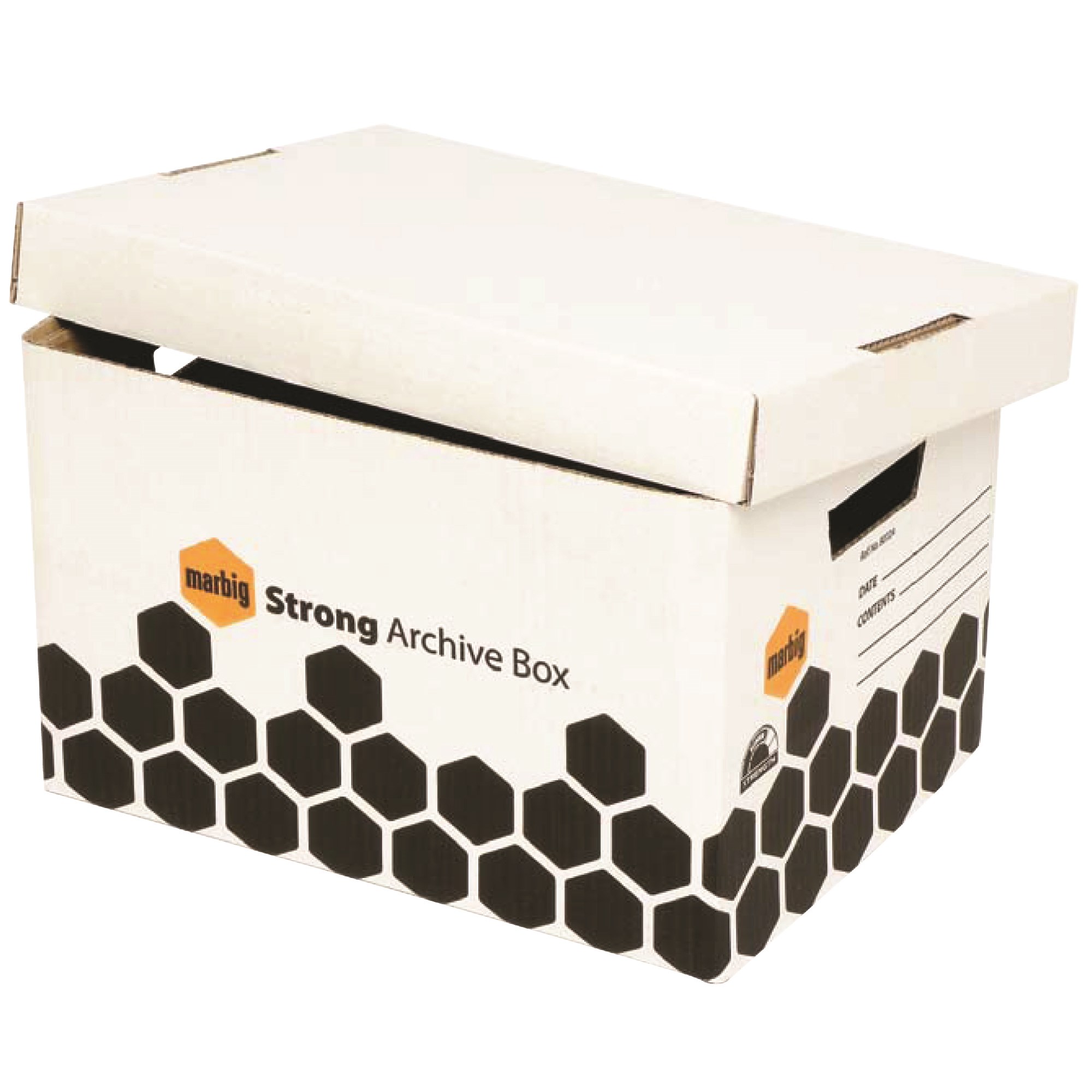 Marbig Enviro Strong Archive Box  320W x 420D x 260mmH White