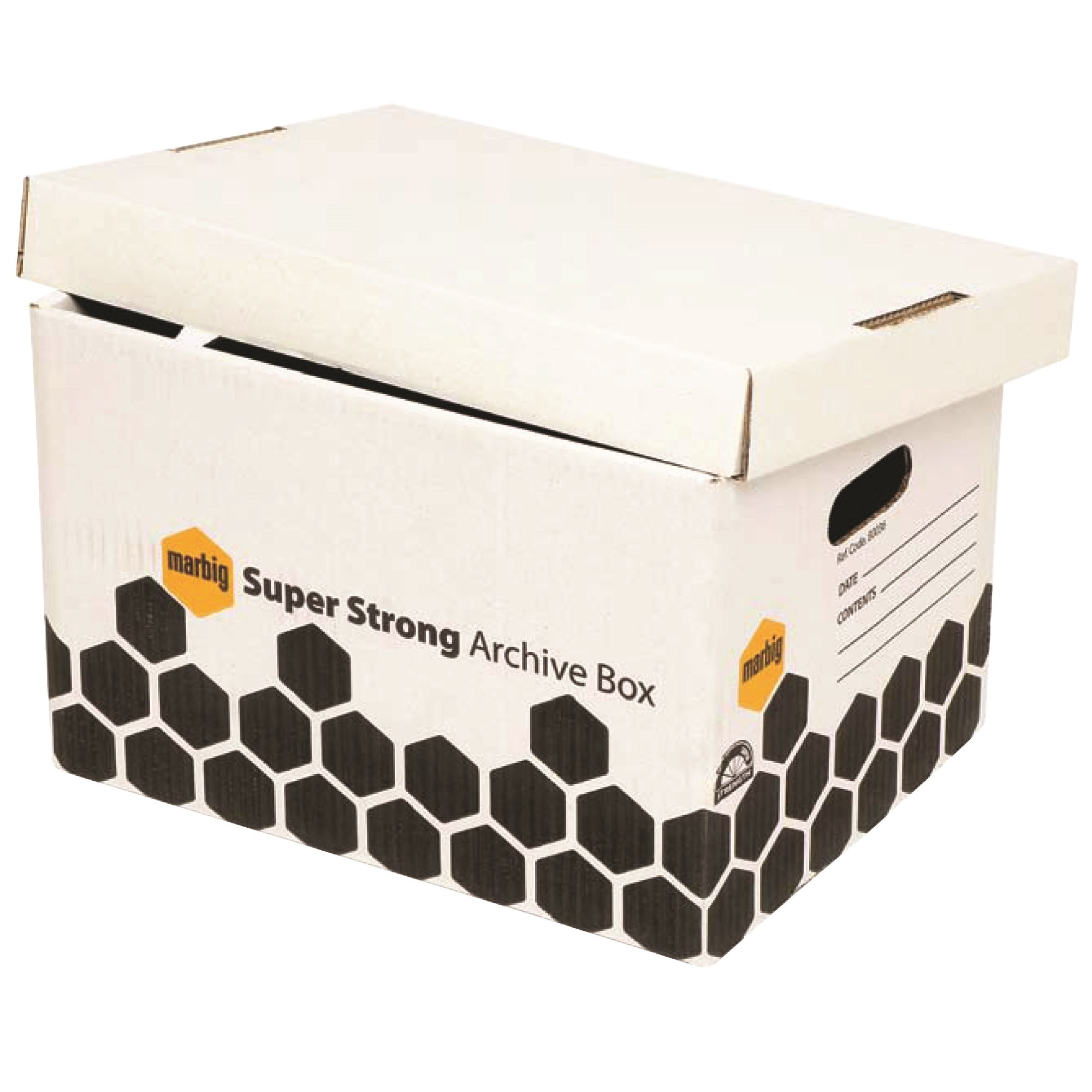 Marbig Enviro Super Strong Archive Box  320W x 420D x 260mmH White