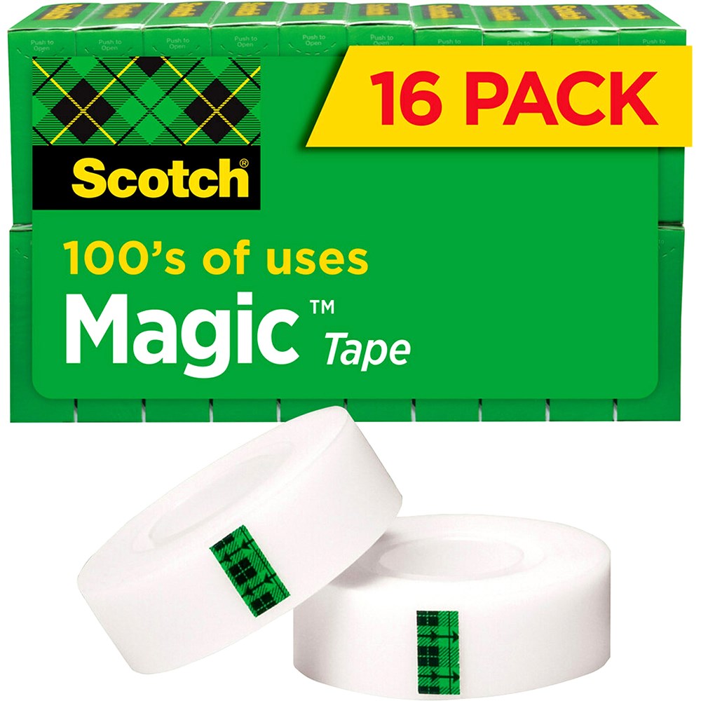 Scotch 810-16 Magic Tape 19mmx25.4m MultiPack  Pack  of 16