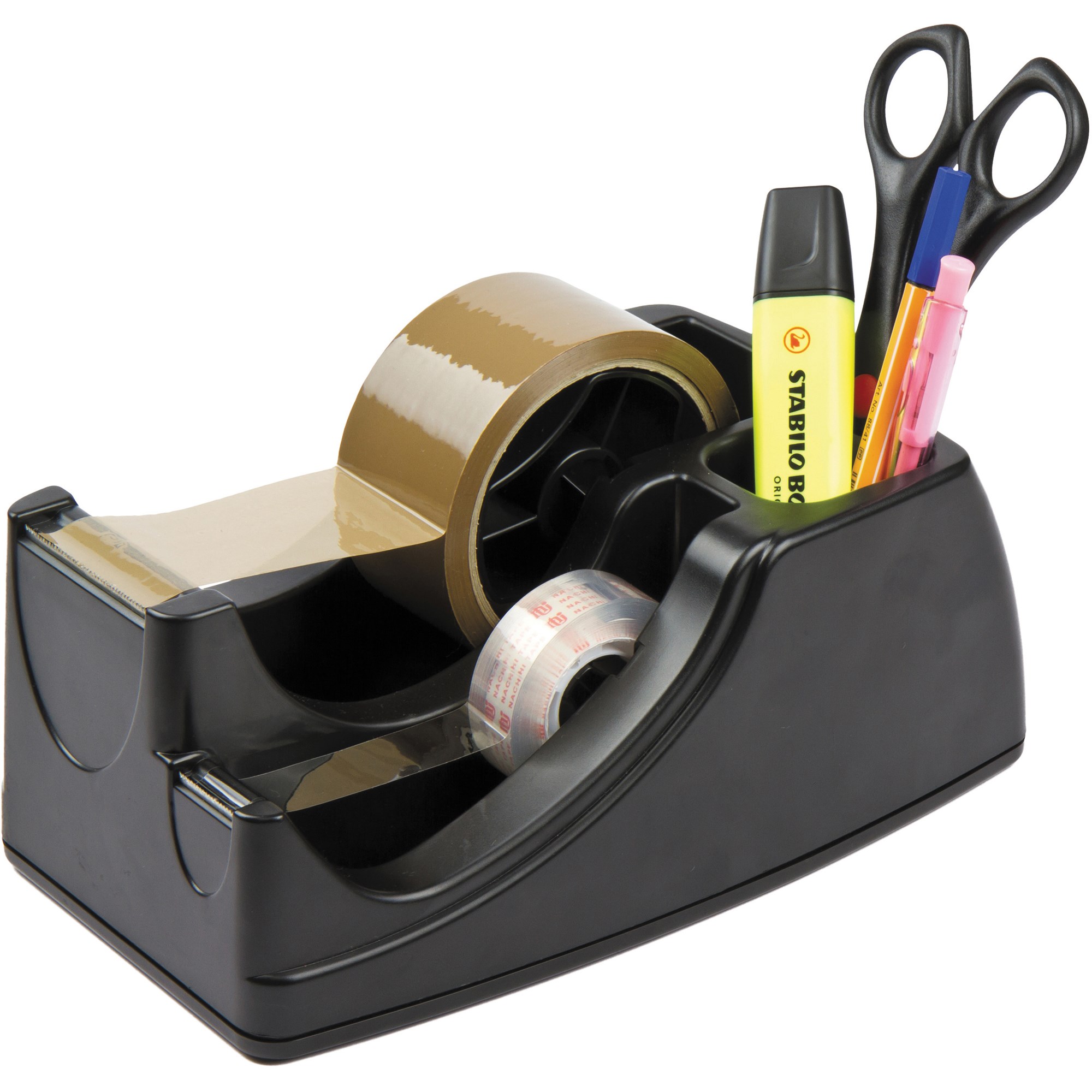 Marbig Professional Series Dual Heavy Duty Tape Dispenser Black