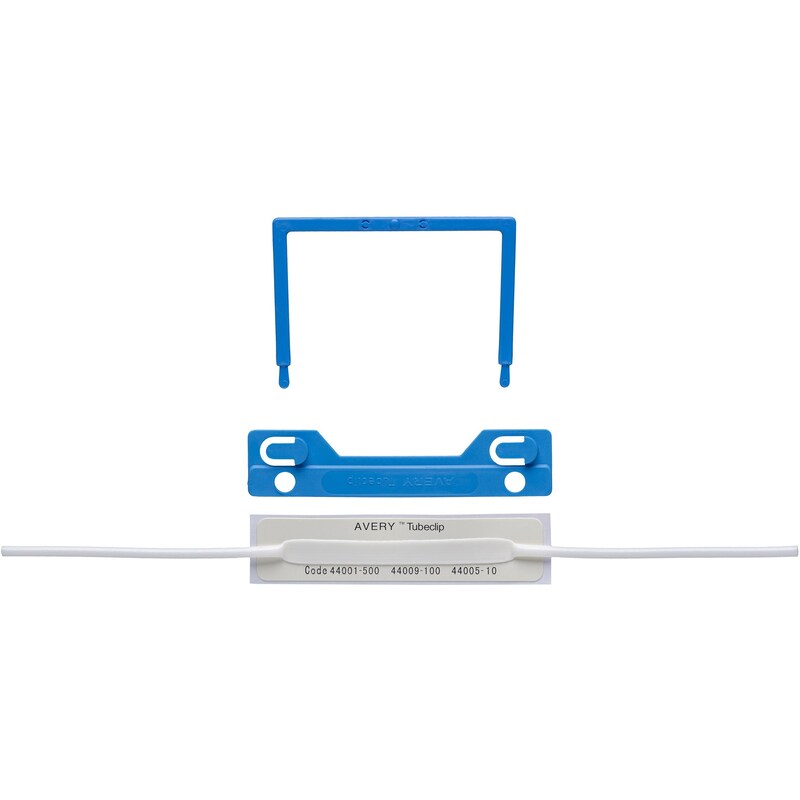 Avery Tubeclip File Fastener Complete Blue Box Of 100