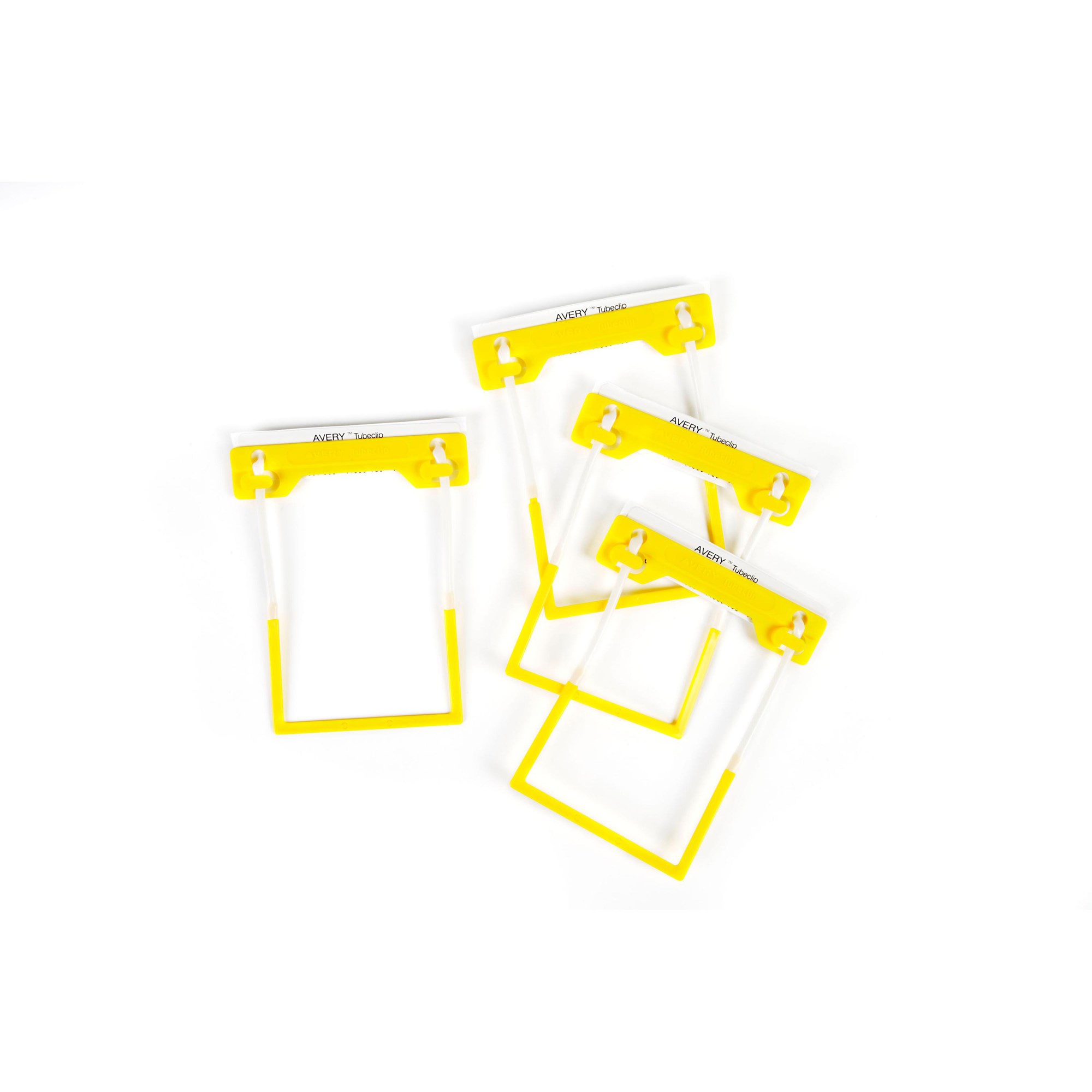 Avery Tubeclip File Fastener Complete Yellow Bulk Pack  Box  Of 500