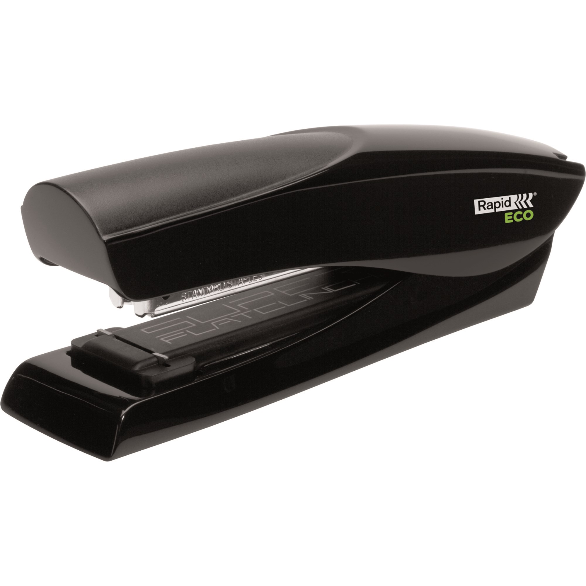 Rapid Eco Super Flat Clinch Stapler Half Strip 25 Sheet Capacity Black