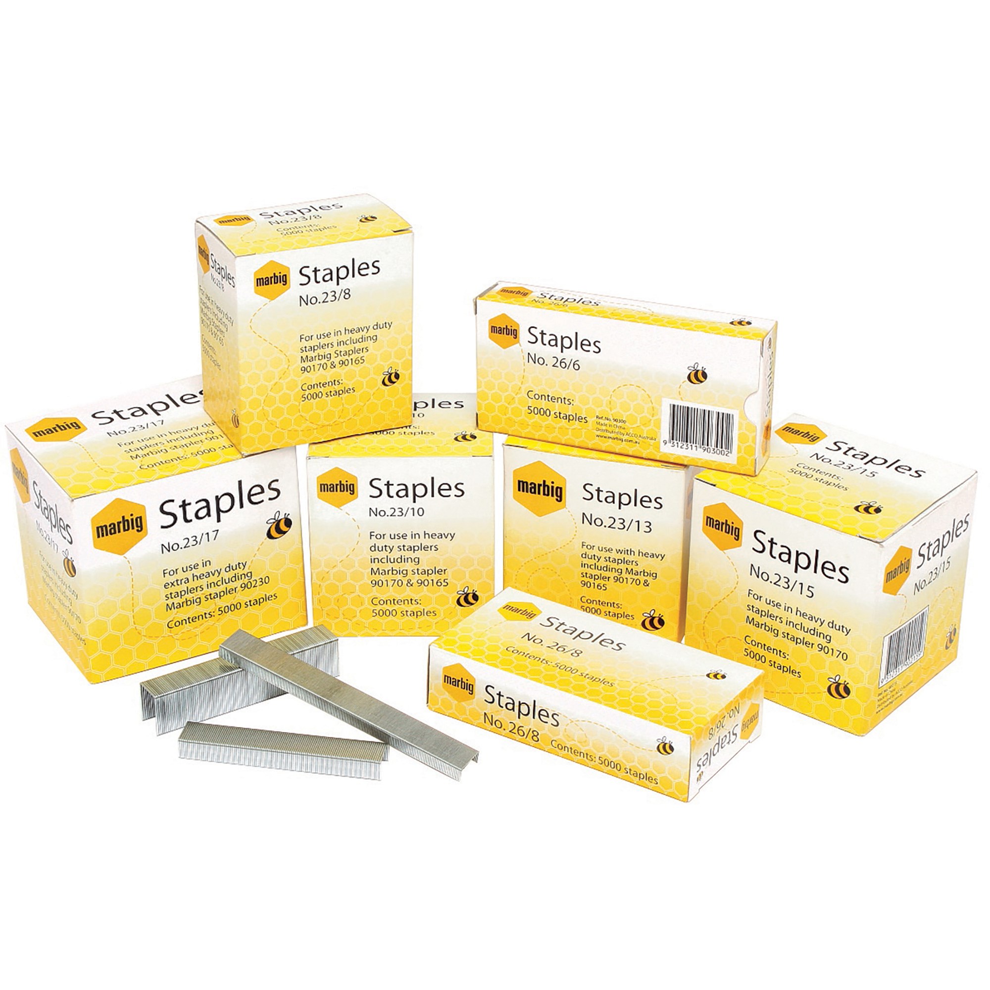 Marbig Staples Heavy Duty No. 23/17 Box  Of 5000
