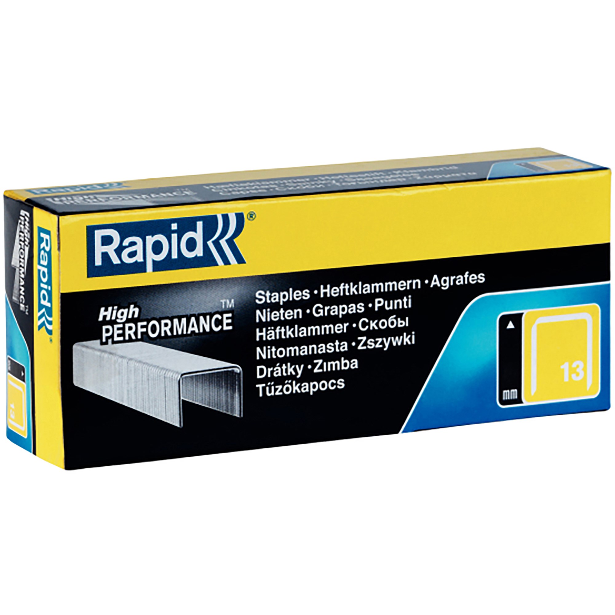 Rapid Tools Staples High Performance Fine Wire No.13 13/10 Galvanised Box Of 5000