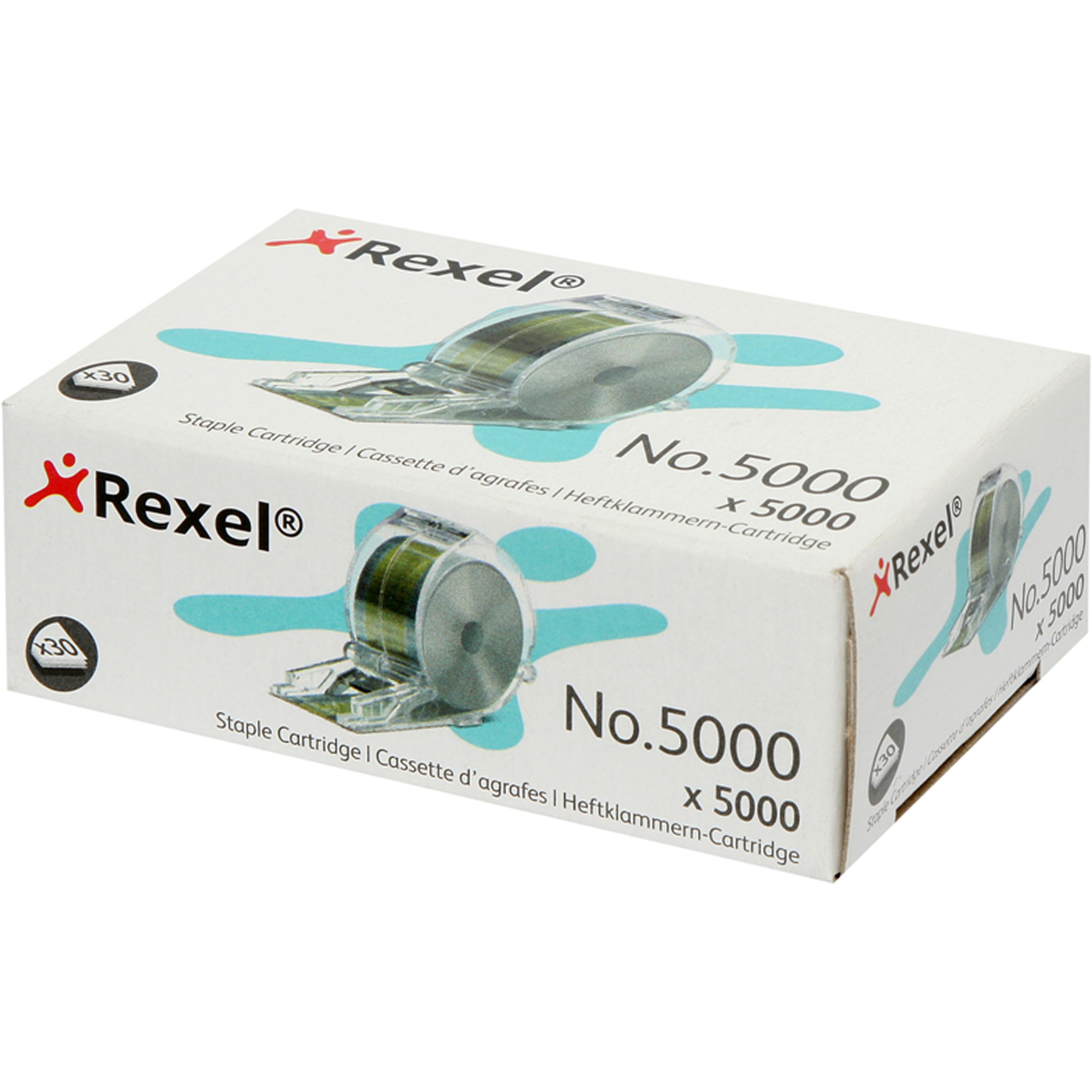 Rexel Staples Cartridge For Stella 30 Electric Stapler No.5000 Box  Of 5000