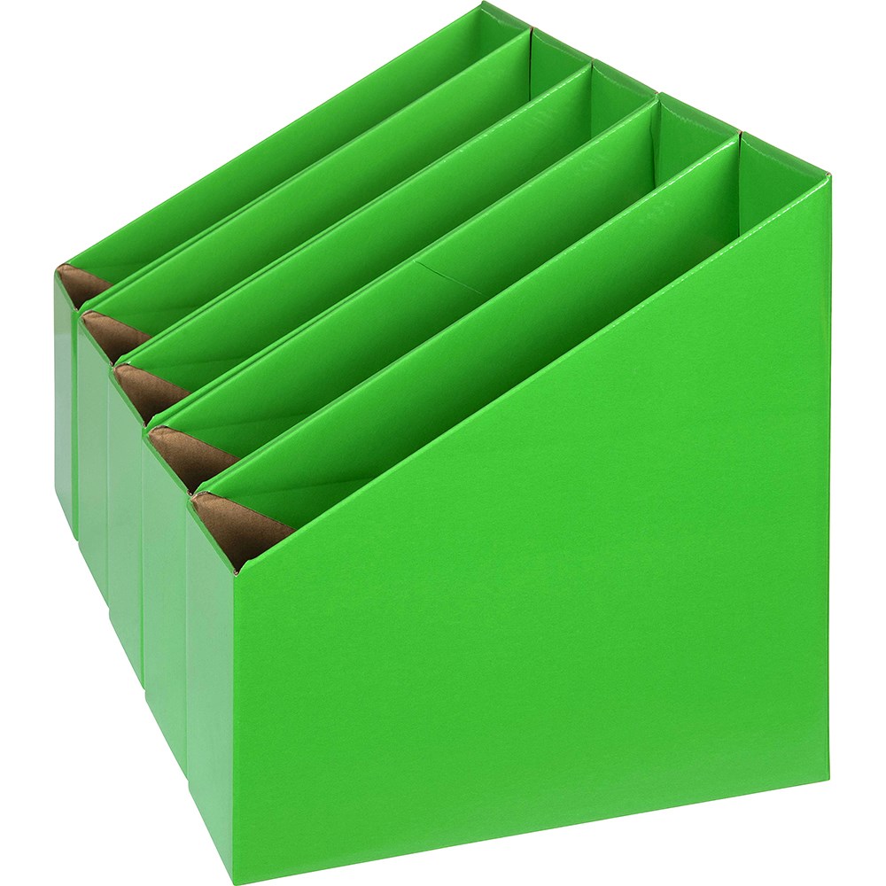 Marbig Book Box es Small 90W x 250D x 270mmH Green Pack  Of 5